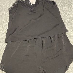 H&M Satin Pajama Camisole/Short Set - NWT - Large